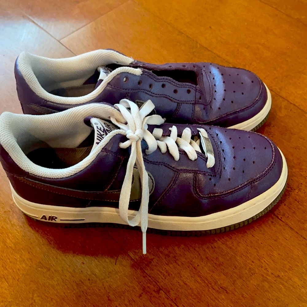 Dark purple Nike Air Force ☝️ ones